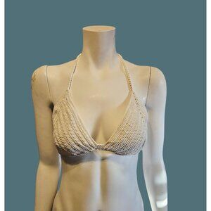 Skims Crochet Swim Triangle Bikini Top Womens Size 4X